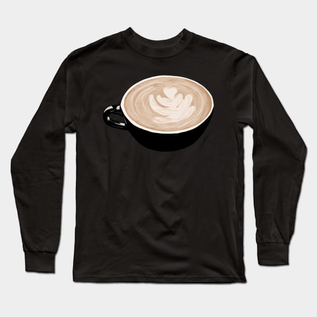 Latte Long Sleeve T-Shirt by quirkyandkind